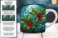 Festive Stained Glass Mug Wrap Art Product Image 1