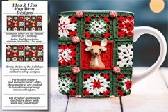 Cheerful Christmas Crochet Mug Wrap Sublimation Product Image 1
