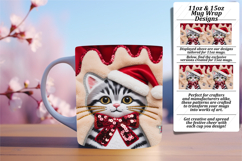 Trendy 15oz Mug Wrap Png Template , Holiday Product Image 1