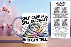 Elegant 11oz Mug Wrap Png Template , Girl Quote Product Image 1