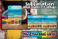 Coastal Beauty Mug Wrap Sublimation Product Image 1