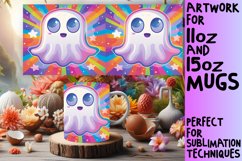 15x Ghost Mug Wrap Bundle , Halloween Fun 11oz 15oz, Fall Product Image 2