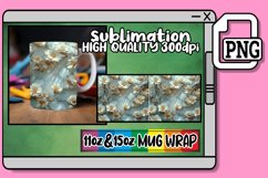Floral Fantasy: 3D Mug Design Sublimation 11oz Product Image 1