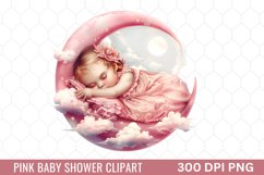 Pink Baby Shower Clipart Product Image 1