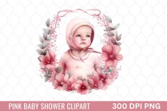 Pink Baby Shower Clipart Product Image 1