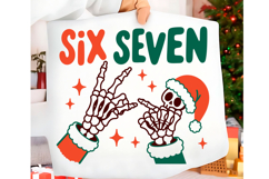 Funny Christmas Six Seven 67 Png t-shirt trendy design Png Product Image 1