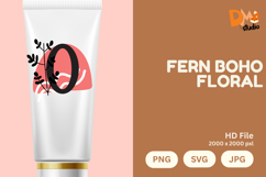 Fern Boho Floral Monogram Product Image 1