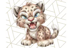 Adorable Angry Animals Clipart PNG, Cute Moody Faces Png Product Image 2