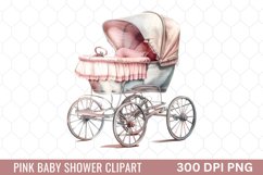 Pink Baby Shower Clipart Product Image 1