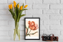 Retro Vintage Tulips Cliparts Bundle Product Image 10