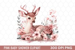 Pink Baby Shower Clipart Product Image 1