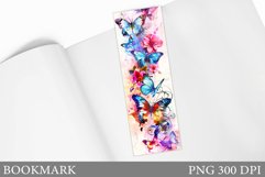 Butterflies Bookmark Design. Butterfly Bookmark Sublimation Product Image 1