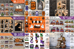 3D Halloween Mega bundle laser cut. Spooky home decor SVG Product Image 3