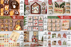 3D Merry Christmas Mega Bundle Laser cut. Xmas decorations Product Image 3