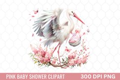 Pink Baby Shower Clipart Product Image 1