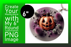 Bright Circle Design for Coasters , 3D Pumpkin Product Image 1