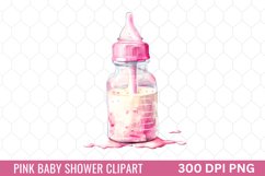 Pink Baby Shower Clipart Product Image 1
