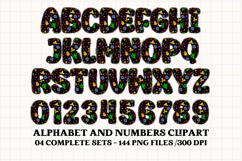 Day of The Dead PNG Alphabet, day of the dead letters doodle Product Image 4