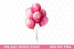 Pink Baby Shower Clipart Product Image 1