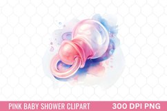 Pink Baby Shower Clipart Product Image 1