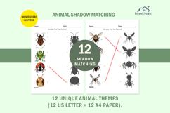 12 Animal Shadow Matching Activity Pages for Toddlers Product Image 10