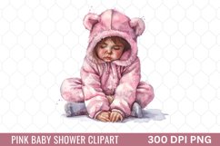 Pink Baby Shower Clipart Product Image 1