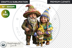 Spring Blossom Gnomes Cliparts Fantasy graphics scrapbooking Product Image 1