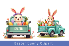Watercolour Easter bunny Clipart bundle Product Image 3