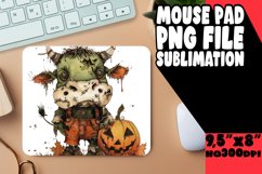 Watercolor Autumn Cow Mouse Pad Art Product Image 1