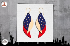 Patriotic Earrings Laser Cut Bundle | Jewerly | SVG Product Image 8