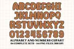 Christmas Alphabet png clipart, christmas letters doodle Product Image 4
