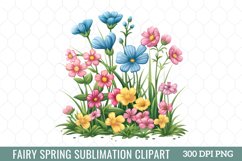 Fairy Spring Clipart, watercolor clipart Product Image 11