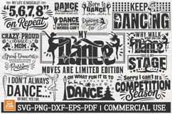 Dance Svg Bundle | Dancer Svg Cut Files | Dancing Sign Product Image 1