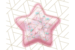 Cute Puffy Star Clipart PNG, 3D Glossy Pastel Stars Clip Art Product Image 2