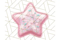Cute Puffy Star Clipart PNG, 3D Glossy Pastel Stars Clip Art Product Image 2