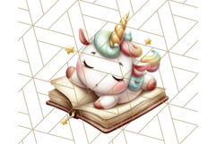 Magical Bookish Unicorn PNG Clipart Reading Books &amp; Stories Product Image 2