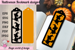 Halloween Bookmarks Papercut SVG. Laser, Paper Cut Product Image 1