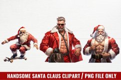 Handsome Santa Claus Clipart, Christmas Clipart Product Image 1