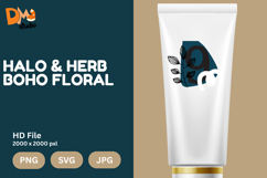 Halo &amp; Herb Boho Floral Monogram Product Image 1