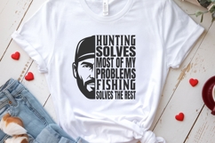 Hunting solves most of my problems svg | hunting svg png dxf Product Image 4