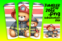 FASHIONABLE 20oz Tumbler PNG Design , Teddy Bear Product Image 1