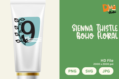 Sienna Thistle Boho Floral Monogram Product Image 1