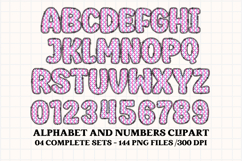 Unicorn Alphabet png clipart, unicorn letters doodle Product Image 4