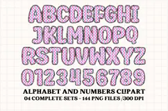 Unicorn Alphabet png clipart, unicorn letters doodle Product Image 4