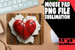 Sublimation Magic 3D Wall of Hearts Mouse Pad Product Image 1