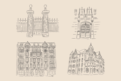 Architecture Procreate stamp brushes Product Image 9
