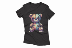 Teddy Bear Stitched Doll Halloween Voodoo PNG Cute Product Image 4