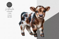 Farm animals clipart, Calf clipart, Cow sublimation Product Image 1