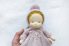 Knitted clothes for 7&quot;/18 cm Waldorf doll. 16 PDF patterns Product Image 10