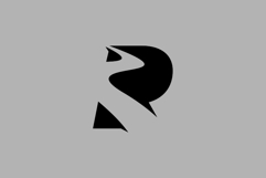 Abstract Letter R River or Winding Road Logo Vector Product Image 3